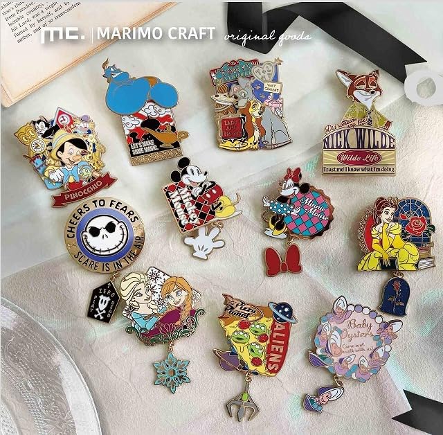 Amazon.co.jp: マリモクラフト コレクションピンバッジ エルサ＆アナ